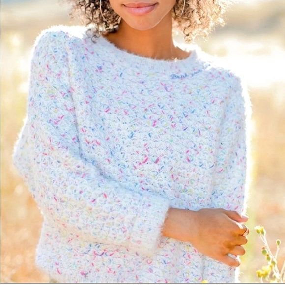 Modcloth Sweaters - Saturday Morning Pancakes "Brush Your Shoulder Off" Chunky Style Sweater